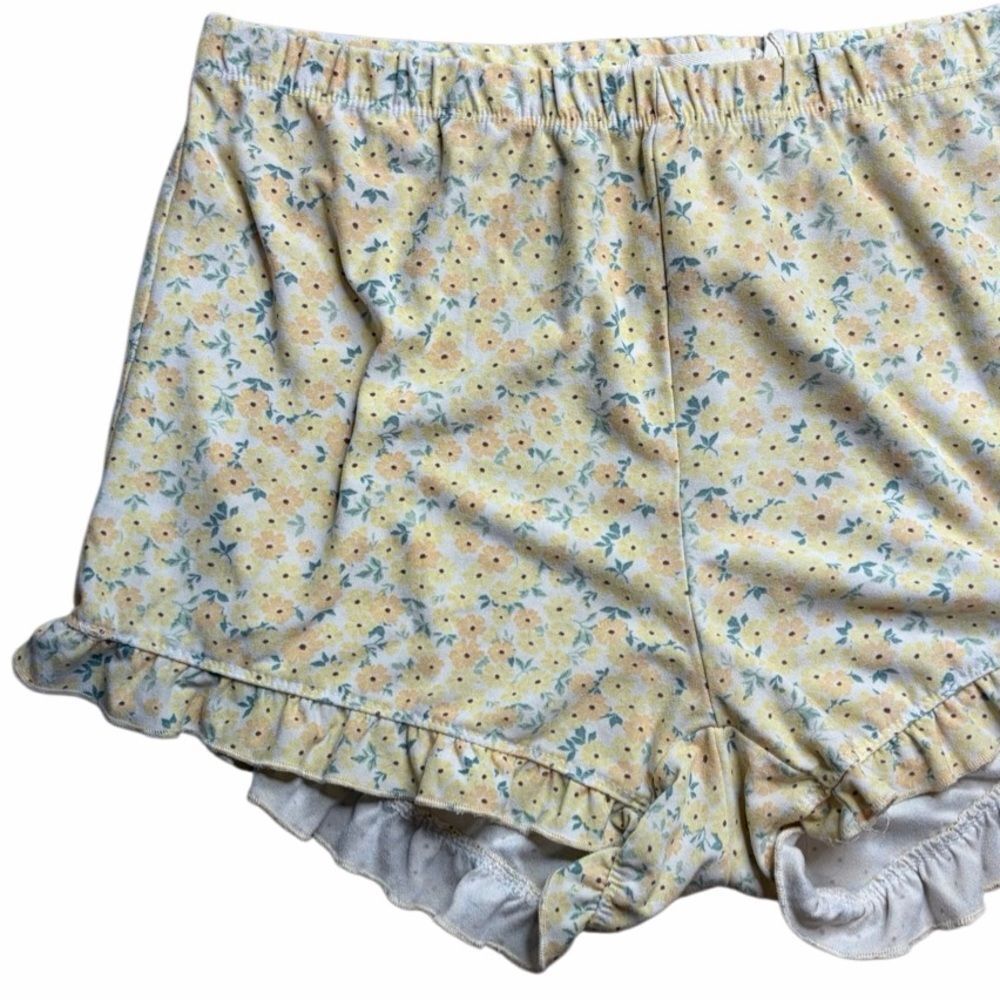 Weekend Edition Floral Print Women's Sleep Shorts Medium